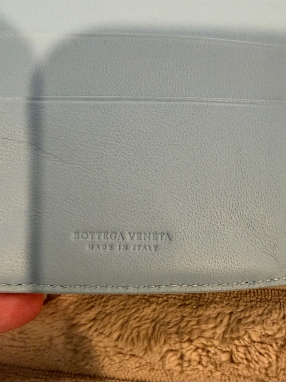 Bottega Veneta Light Blue Leather Wallet - Picture 4 of 6
